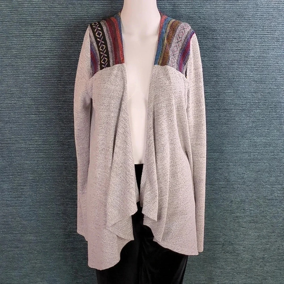 For Kitty Rescue! Skönhet Fleece Open Waterfall Front Cardigan - Picture 1 of 7